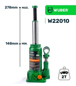 Cric hidraulic tip butelie Wuber 2T 148–278 mm Wuber W22010 - Img 11