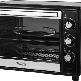 Cuptor electric de bucătărie KraftDele KD4134, 45L, 2000W, cu funcție rotisor, convecție 360° și accesorii incluse
