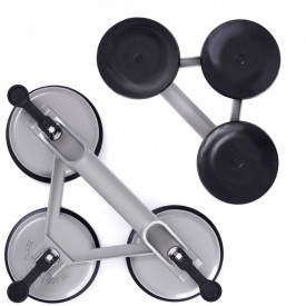 Dispozitiv pentru manipulat sticla 150Kg 3 ventuze, aluminiu TA4143 - Img 2