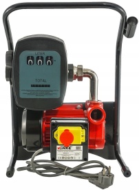 Distribuitor combustibil autoamorsant VERKE YBV-600S, pompă electrică 600 W, debit 50 l/min, cu pistol și contor - Img 2
