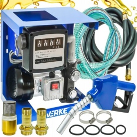 Distribuitor de combustibil autoamorsant VERKE V80152, mini stație alimentare 230V, 70 l/min, cu pistol automat și contor - Img 10