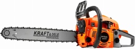 Drujbă pe benzină KraftDele KD10613, 5,9 CP, cu lame de 16 și 18 inch, set complet pentru tăiere lemn și lucrări intense - Img 6