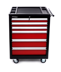 Dulap mobil pentru scule KraftDele KD370 – cărucior atelier cu 6 sertare, gol - Img 2