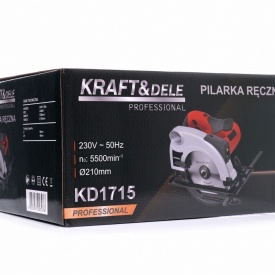 Fierăstrău circular manual KraftDele KD1715, 2400W, disc 185 mm, tăiere dreaptă și în unghi 45° pentru lemn - Img 12