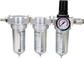 Filtru de aer cu separator de apă și regulator de presiune KraftDele KD5851 pentru instalații pneumatice și vopsire