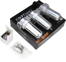 Filtru de aer cu separator de apă și regulator de presiune KraftDele KD5851 pentru instalații pneumatice și vopsire - Img 8