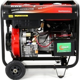 Generator de curent diesel KraftDele KD122, 6500W, 230V/12V, AVR, pornire electrică și manuală - Img 11