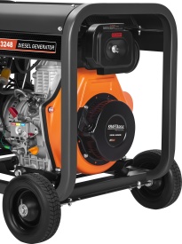 Generator de curent diesel trifazat KraftDele KD3248, 6 kW nominal / 7 kW maxim, 230V/400V, pornire electrică și manuală - Img 10