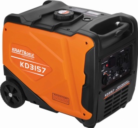 Generator de curent inverter KraftDele KD3157, 4,5 kW, 230V, pe benzină, pentru alimentare de rezervă acasă, în atelier și teren - Img 5