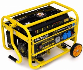 Generator de curent pe benzină KraftDele KD125, 3800 W, 230 V + 12 V, motor 4 timpi, cu roți și mâner pentru transport - Img 10