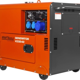 Generator electric diesel monofazat 230V KraftDele KD3242, 7 kW maxim, cu ATS inclus și pornire electrică