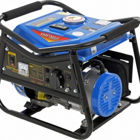 Generator electric monofazat pe benzină KraftDele KD140, 1500W, 230V și 12V, cu voltmetru, motor 4 timpi