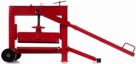 Ghilotină manuală pentru pavaj, cărămizi și borduri KraftDele KD1193, tăiere 420 mm, înălțime reglabilă 10-140 mm - Img 5