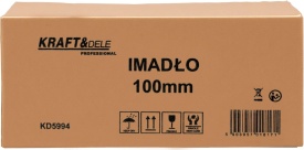 Imadău de banc KraftDele KD5994, 100 mm, din fontă, cu fălci din oțel și prindere pentru banc de lucru - Img 12