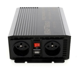 Invertor auto 12V la 230V KraftDele KD1254, 700W putere continuă, 1400W putere de vârf, 2 prize 230V și port USB 5V/2A - Img 7