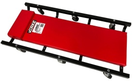 Leagăn auto tip cărucior de atelier cu tetieră și 6 roți pivotante MaxRom, 92 x 43 x 10 cm, pentru service și lucrări sub mașină - Img 2