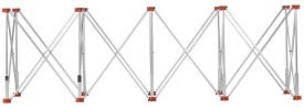 Masă glazurnic profesională pliabilă KraftDele KD11981, 222 x 60 x 75 cm, 10 picioare, sarcină maximă 1000 kg - Img 5