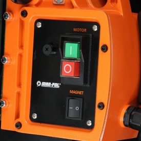 Mașină de găurit cu talpă magnetică 1480W MAR-POL M79221 – forță 11500N, mandrină cu cheie, con Morse, valiză transport - Img 10