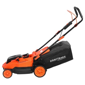 Mașină de tuns gazon pe acumulator KraftDele KD5412, 40V, lățime tăiere 430 mm, coș 50 L, 2 acumulatori 20V/6Ah - Img 4
