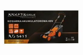 Mașină de tuns iarba cu acumulator KraftDele KD5411, 40V, lățime tăiere 38 cm, coș 50L, reglaj 25-75 mm - Img 5