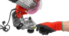 Mașină electrică de ascuțit lanțuri drujbă 230 W, disc 145 mm, menghina rotativă cu unghi reglabil, MaxRom V90083 - Img 4