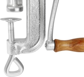 Mașină manuală de tocat carne KraftDele KD4192, mărimea 10, cu site și pâlnii pentru cârnați - Img 10