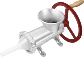 Mașină manuală de tocat carne nr. 32 KraftDele KD4194, din aliaj de fontă galvanizată, cu 3 site și accesorii pentru cârnați - Img 8