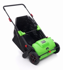 Măturătoare manuală pentru alei, curte și patio 53 cm cu colector 100 L KraftDele KD5424 - Img 3