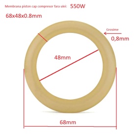 Membrana de schimb pentru Piston cap compresor fara ulei 68x48x0.8mm CH185
