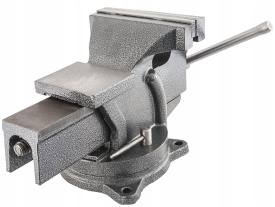 Menghină rotativă de banc 150 mm cu nicovală, corp din fontă, pentru atelier mecanic și lucrări de fixare precise MaxRom V88002 - Img 3