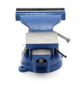 Menghină rotativă de banc KraftDele KD1100, 75 mm, din oțel, cu nicovală integrată pentru atelier și lucrări de prindere - Img 7