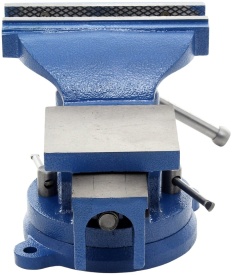 Menghină rotativă de banc KraftDele KD1101, 100 mm, cu nicovală integrată și bază rotativă 360° - Img 6