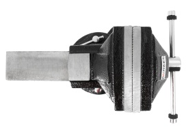Menghină rotativă din fontă 125 mm MaxRom, cu nicovală, bază rotativă 360° și bacuri înlocuibile - Img 11