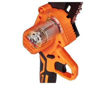 Mini fierăstrău cu lanț cu acumulator KraftDele KD10626, 6 inch, 21V, 2 baterii, valiză transport - Img 8