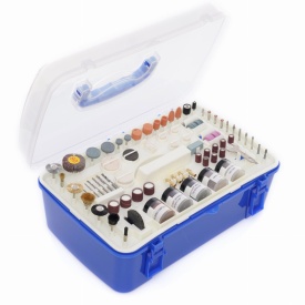 Mini polizor multifuncțional KraftDele 270W cu 218 accesorii, reglaj turație, pentru șlefuire, gravare, găurire și modelism KD10754 - Img 3