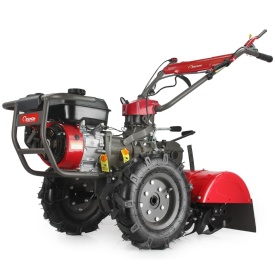 Motocultor 62 cm 7 HP DEMON M83251 – cu tracțiune, 2 viteze înainte + marșarier, adâncime 29 cm, set roți