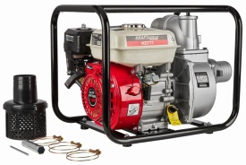 Motopompă 3” pentru apă KraftDele KD771 – 1000L/min, 6,5CP, 30m înălțime refulare, pompă benzină pentru apă curată și murdară - Img 2