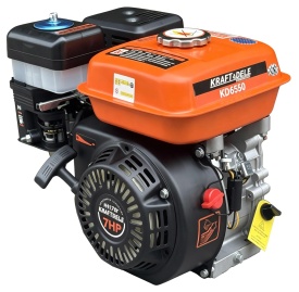 Motor termic pe benzină KraftDele KD6550, 7 CP, 210 cmc, arbore orizontal 19 mm, 4 timpi pentru utilaje și echipamente - Img 4