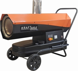 Nagrzewnică cu motorină 40 kW KraftDele KD5962, încălzire directă pentru hală, atelier, depozit și șantier