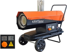 Nagrzewnică pe motorină 30 kW KraftDele KD5961, încălzire directă pentru hală, atelier, depozit și șantier - Img 6