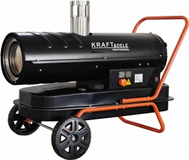 Nagrzewnică pe motorină KraftDele KD11715, 30 kW, cu termostat și evacuare gaze pentru încălzirea spațiilor închise