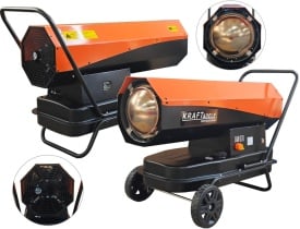 Nagrzewnică pe motorină KraftDele KD5960, 60 kW, cu termostat, ventilator și rezervor 38 L pentru hale, ateliere și șantiere - Img 6