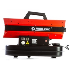 Nagrzewnică pe ulei Mar-Pol 30 kW cu alimentare 230 V, rezervor 12 L și debit aer cald 600 m³/h - Img 3