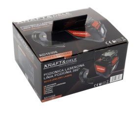 Nivelă laser cu linii în cruce KraftDele KD10308 – Fascicul Verde (vizibilitate sporită), Autonivelare 4°, Distanță 30m, Suport și Husă incluse - Img 2