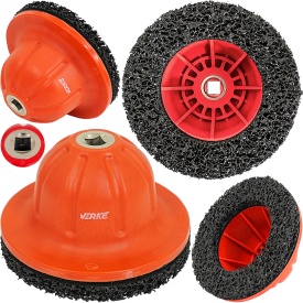 Perie profesională pentru curățarea butucilor și prezoanelor 1/2, 150 mm, pentru scule de impact MaxRom V05265
