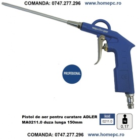 Pistol de aer pentru curatare ADLER MA0211.0 duza lunga 150mm – Kraft&Dele