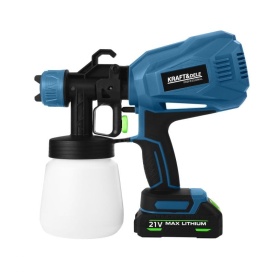 Pistol de vopsit cu acumulator KraftDele KD5481, 21V, 2000mAh, rezervor 800 ml, pentru mobilier, garduri, pereți și tavane - Img 3