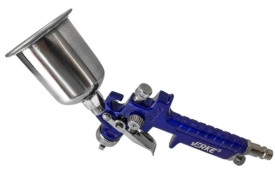 Pistol de vopsit pneumatic HVLP VERKE 0,8 mm, rezervor 125 ml, pentru retușuri și lucrări de finisaj precise - Img 9