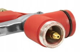 Pistol pneumatic pentru tencuit și zugrăvit VERKE 5L cu cot unghiular, duze 4/6/8 mm și alimentare gravitațională - Img 8