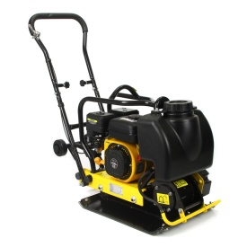 Placă compactoare 100kg MAR-POL M79515 – 6.5 CP, forță centrifugală 15kN, adâncime 30cm, motor OHV, roți demontabile, mâner pliabil